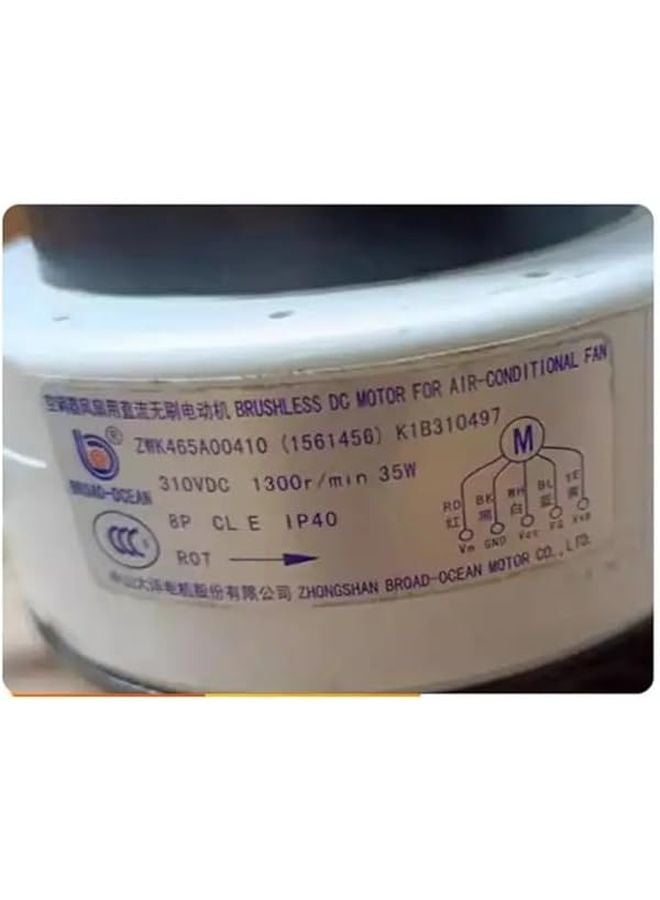ZWK465A00410 محرك مروحة تيار مستمر 35 واط تيار مستمر 310 فولت قطع غيار تكييف الهواء K1B310497 - Image 4
