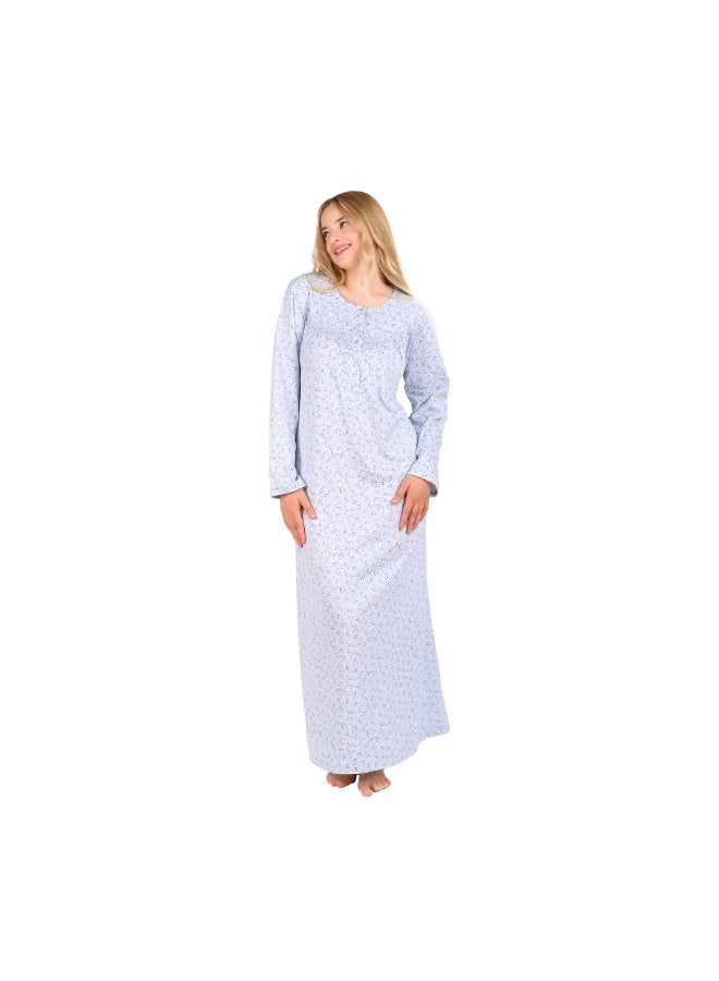 Dadoush Women's winter abaya made of the finest cotton, maxi jalabiya for women, long women's nightgown that provides you with full coverage - Image 1