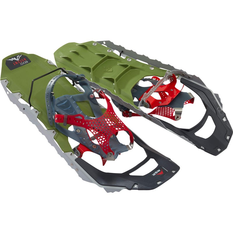 أحذية ثلجية MSR Revo Ascent للتسلق في المناطق الجبلية مع أربطة باراغون 22 بوصة زوج زيتوني