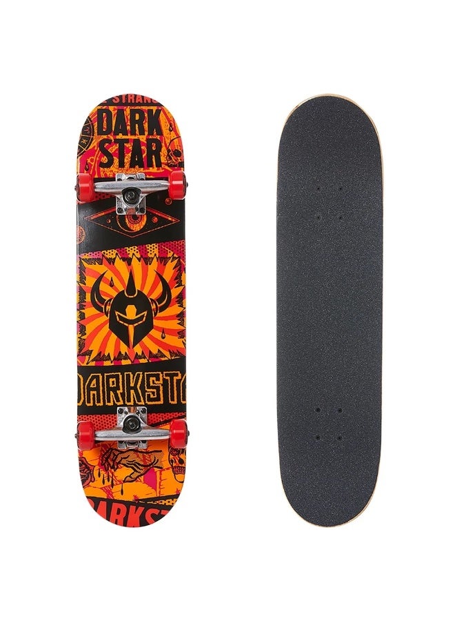 Darkstar Collapse Orange W/Stocking 7.875" x 31.0" Complete Skateboard - Image 2