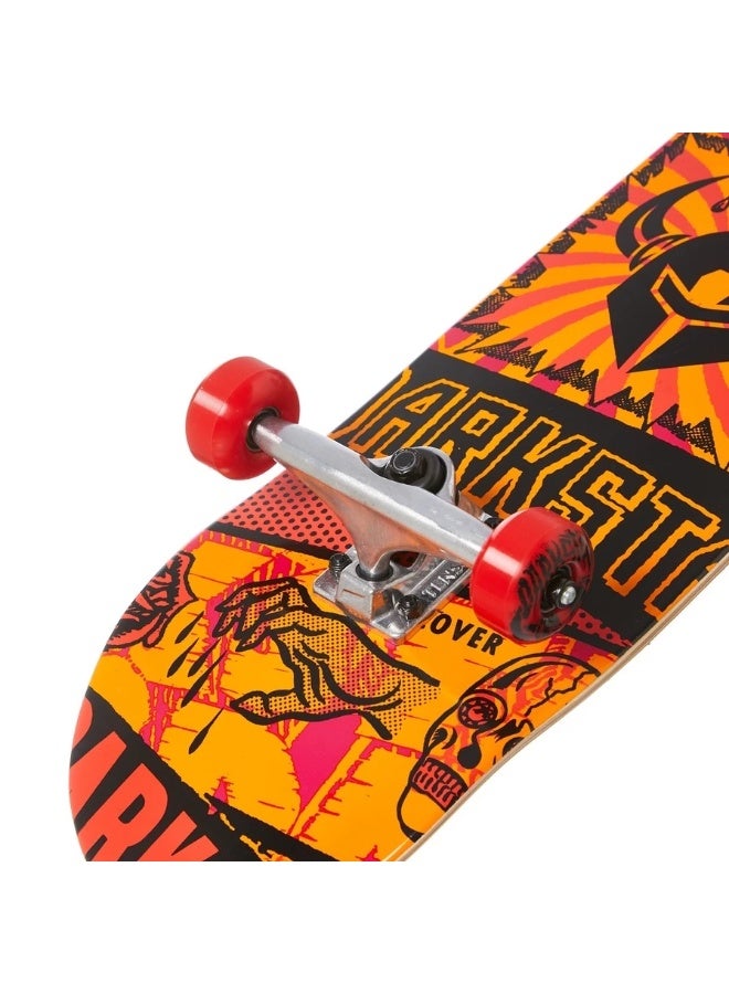 Darkstar Collapse Orange W/Stocking 7.875" x 31.0" Complete Skateboard - Image 5