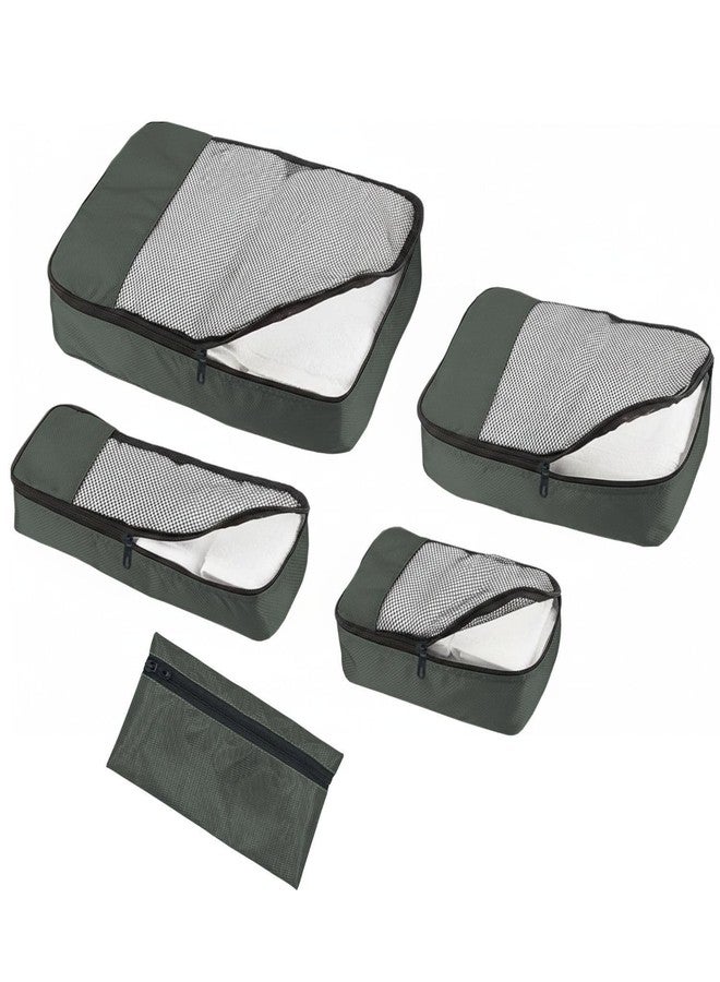 Aliens set of 5 Travel Luggage Storage Organizers Bags,Mesh Design, Toiletry Pouch,c Shoe Bag, suitcase organiser Packing Cubes for Clothes, gadget, Accessories, Cosmetic & Travel Essentials (Grey) - Image 4