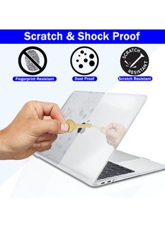 Muyixin Crystal Clear Case for MacBook Air 13 inch 2020 2019 2018 A2337 A2179 A1932, Plastic Hard Shell + Keyboard Cover Compatible with MacBook Air 13 inch  - Image 5
