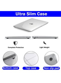 Muyixin Crystal Clear Case for MacBook Air 13 inch 2020 2019 2018 A2337 A2179 A1932, Plastic Hard Shell + Keyboard Cover Compatible with MacBook Air 13 inch  - Image 3