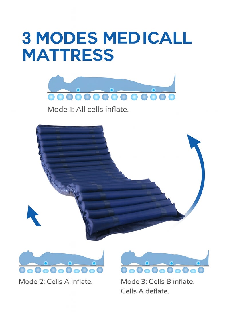 HT Medical Air Mattress for Bedsores with Quiet Pump - 3 Comfortable Pressure Settings - Image 2