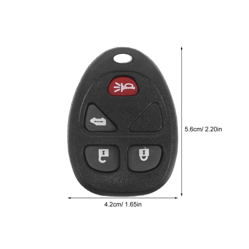 Protective Key Fob Cover Case Compatible with Buick Remote Replacement Black - Image 3