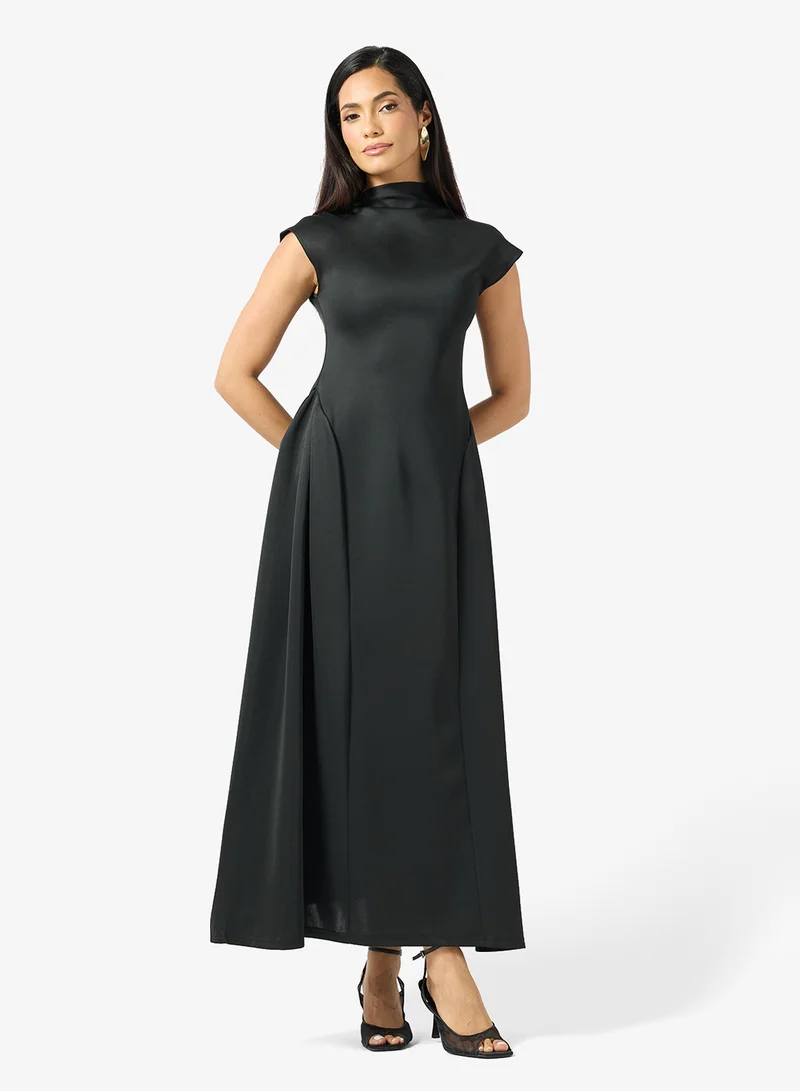 Ella High Neck A-line Dress