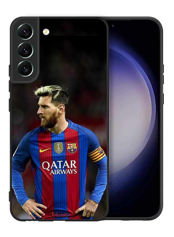 Tolwak Samsung Galaxy S22 Plus 5G Protective Case Cover Messi Barcelona - Image 2