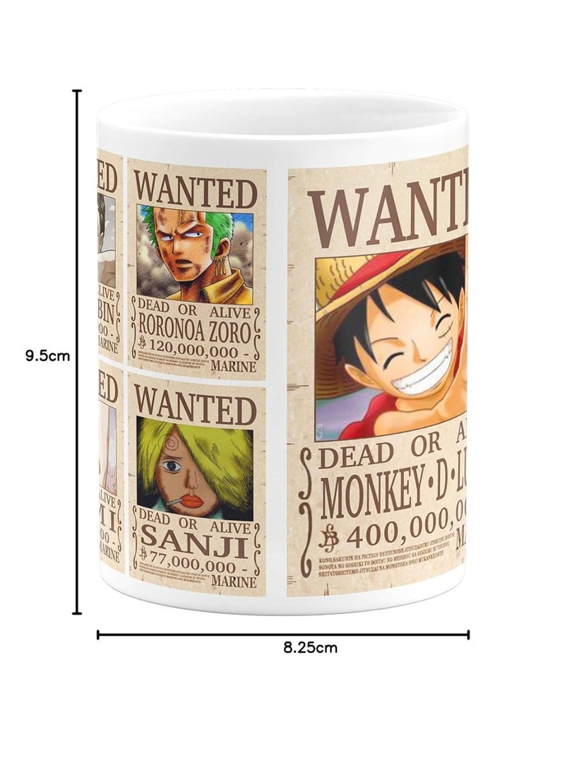 Eagletail India Eagletail India One Piece Luffy Anime #696 Ceramic Coffee Mug, 325 Milliliter - 325 Ml - Image 1