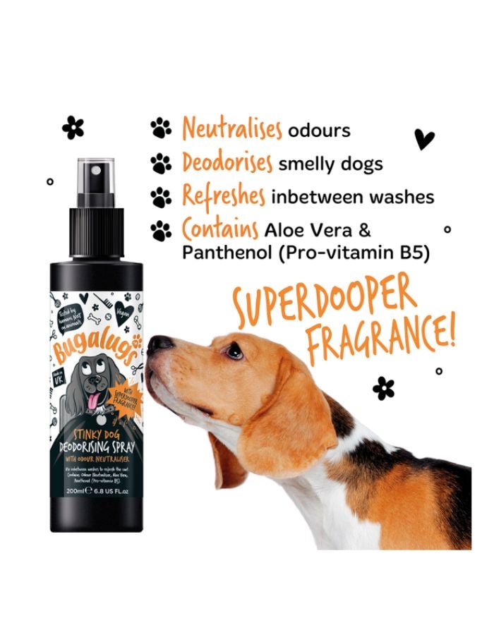 Bugalugs Stinky Dog Deodorising Spray 200ml – Neutralizes Odors & Freshens Coat - Image 3