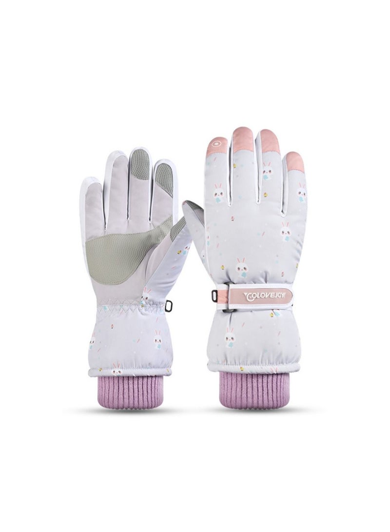 Women's Warm Plush Windproof And Cold Proof Lovely Gloves