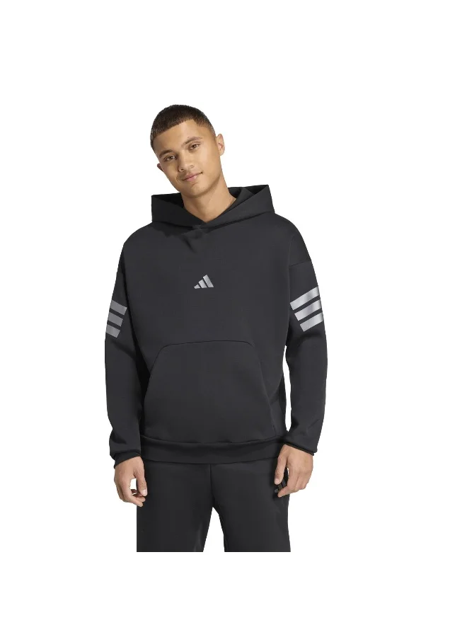 adidas M Fi 3S Hd Hld Black Training Sweatshirts For Men XS