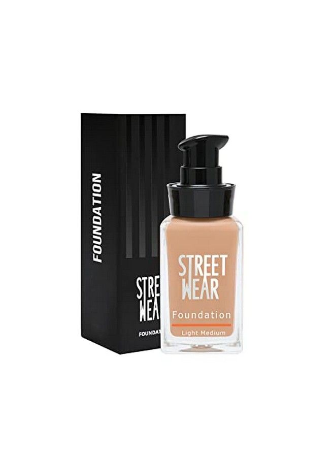 Street Wear Foundation Light Medium (Light Medium) 30 Ml Weightless Buildable Coverage Breathable Waterbased Formulation For Daily Use Enriched With Vitamin E - Image 1