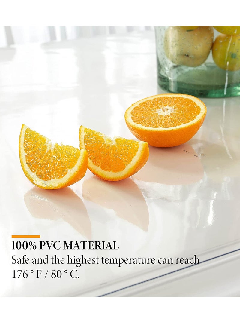 SYOSI Clear Plastic Tablecloth Protector 100% Waterproof Rectangle Heavy Duty Vinyl Table Cover Oil Proof Wipeable, Clear Desk Cover Protector for Use Dining Table, Parties Camping 54x86 Inch - Image 5