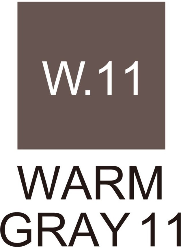 Zig W11 Kurecolor KC-3000 Twin Marker - Warm Gray 11  - Image 2