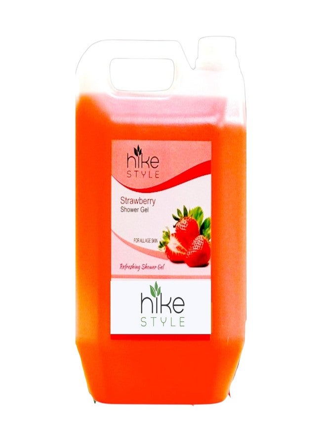 HIKE STYLES Hike Style Strawberry Body Wash Refill Pack 4L | Liquid Soap For Body Wash | Shower Gel Refill Pack | Moisturises Dry Skin | Gentle Skin Cleanser | 100% Natural Fresh - Image 1