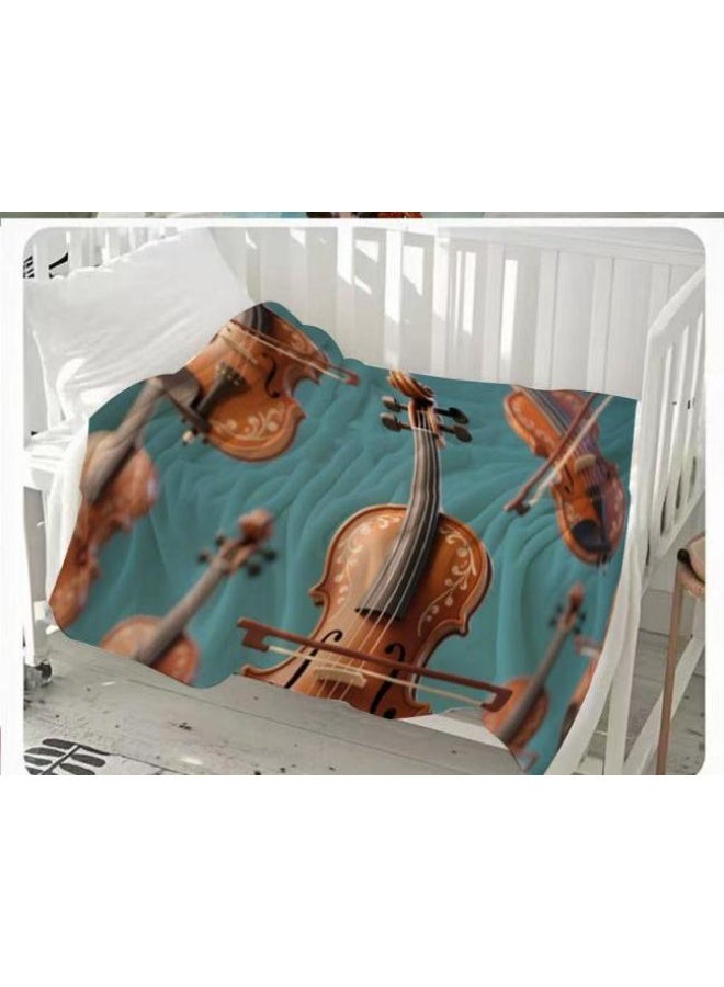 general Baby and children's cartoon flannel thin blanket (warm and comfortable, suitable for sleep, game use) 70cm*100cm - Image 2