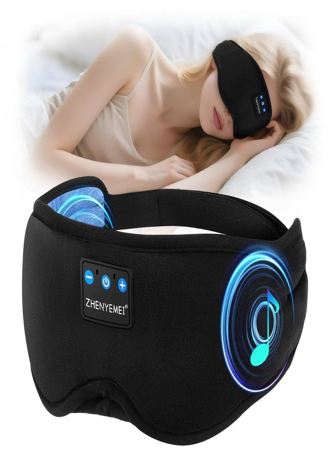 ZHENYEMEI Deep Sleep Mask with Bluetooth 5.4 Headphones - Blackout Sleeping Mask Side Sleeper Eye Masks Earphone Rechargeable Headband Wiless Music Ear Muffs Portable Travel Essentials Gift for Women Men Mom - Image 1
