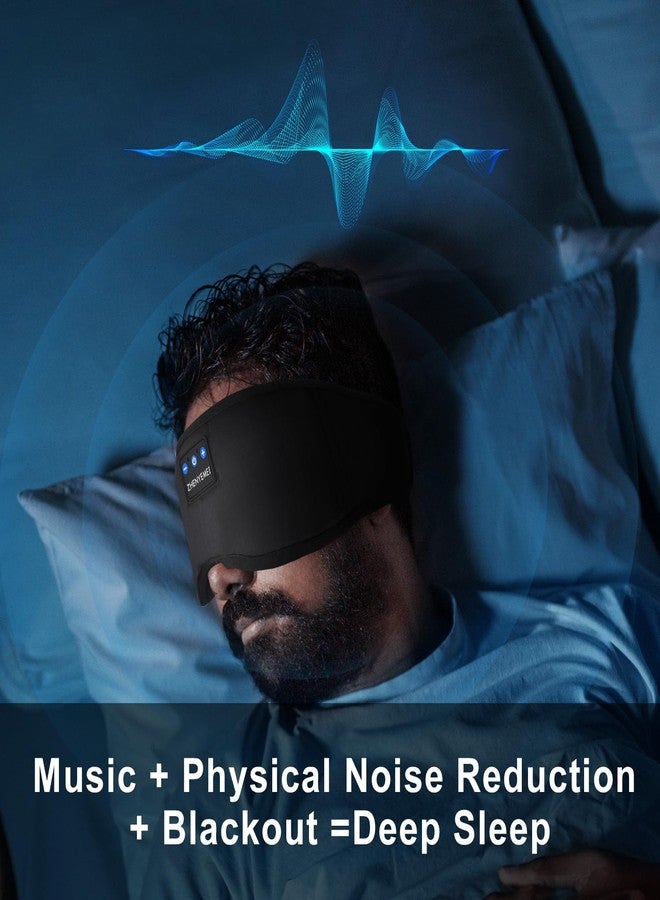 ZHENYEMEI Deep Sleep Mask with Bluetooth 5.4 Headphones - Blackout Sleeping Mask Side Sleeper Eye Masks Earphone Rechargeable Headband Wiless Music Ear Muffs Portable Travel Essentials Gift for Women Men Mom - Image 3