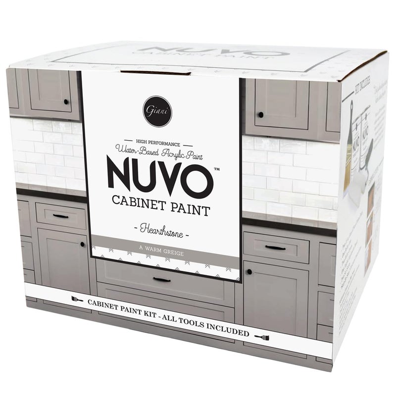 Giani Nuvo Hearthstone Cabinet Makeover Kit - Easy DIY 7-Piece Set, Versatile Greige, Long-Lasting Finish - Image 2