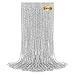 Huskein 24 PCS Silver Beads Necklaces Christmas Beaded Necklaces 33 Round Xmas Beaded Mardi Gras Parade Accessories for Festive Event Carnival Party Supplies Masquerade - Image 2