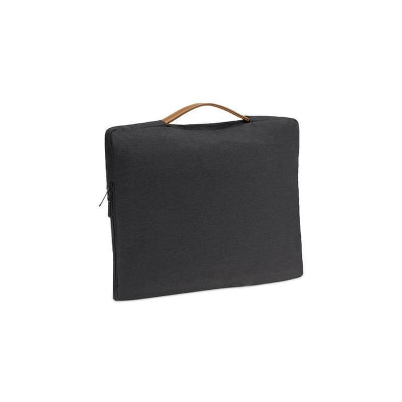 Santhome SALCEA 15 Inch Laptop Sleeve – Premium Padded Case For Laptops & Macbooks with Water-Resistant Exterior & Soft Interior – Durable 15" Notebook Bag for Work School Travel - Black/Tan - Image 4