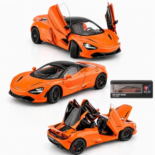 Magicwand 1:24 Scale Die-Cast McLLaren 720S【Large】【Convertible】【Random Color】 with 4 Openable Doors Working Steering,Lights & Music【Pack of 1】 - Image 1