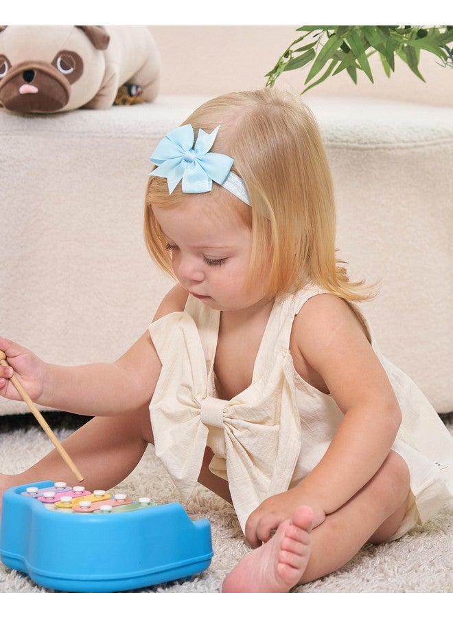 چولي بوز ربطات شعر من جولي باو، 40 قطعة، عصابات رأس من شرائط الحرير المضلع، 3 بوصات، إكسسوارات شعر للأطفال حديثي الولادة والأطفال الصغار - Image 4