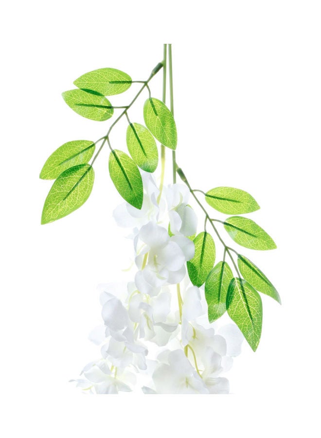 زهرة معلّقة. أبيض/أخضر 56.5 x 29.2 x 6.5سم - Image 3