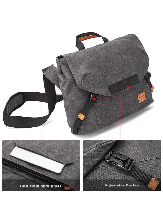 Bostanten Bosidandun Men's Shoulder Crossbody Bag, Trendy Student Backpack, Large Capacity Multifunctional Handbag, Briefcase, Messenger Bag For Men - Image 3