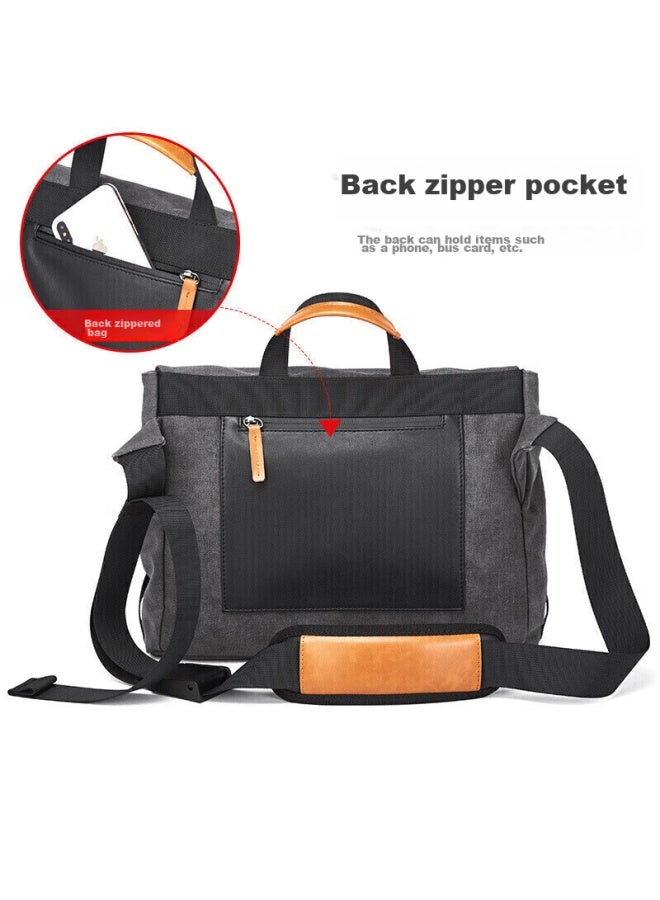Bostanten Bosidandun Men's Shoulder Crossbody Bag, Trendy Student Backpack, Large Capacity Multifunctional Handbag, Briefcase, Messenger Bag For Men - Image 4
