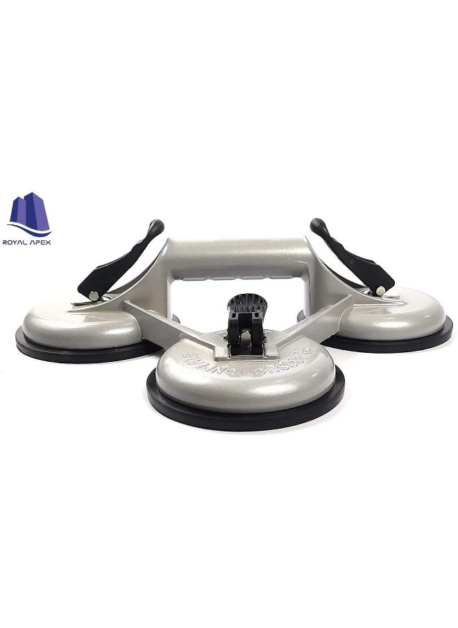 Royal Apex Heavy Duty Suction Cup Aluminium Glass Lifter Sucker Pad Carrying Grabbing Tile Puller Gripper For Lifting And Moving Glass Floor Window Tile Granite And Doors  - Image 4