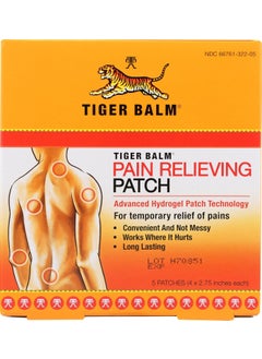 Tiger Balm Tiger Balm, Patch Relief Pain, 5 Count 