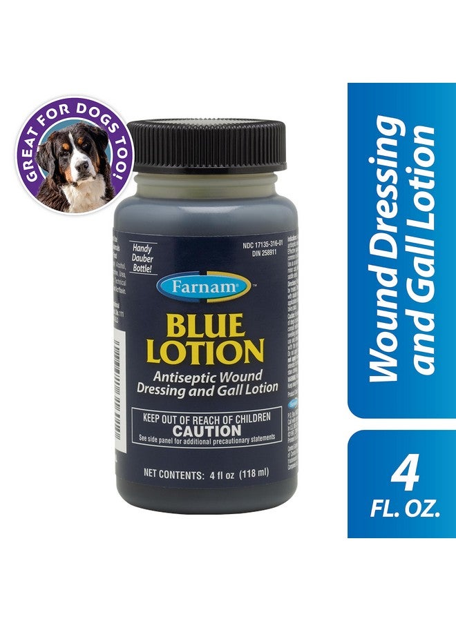 Farnam Farnam Blue Lotion Antiseptic Wound Dressing and Gall Lotion for use on Horses and Dogs, Blue 4 Ounces - Image 2
