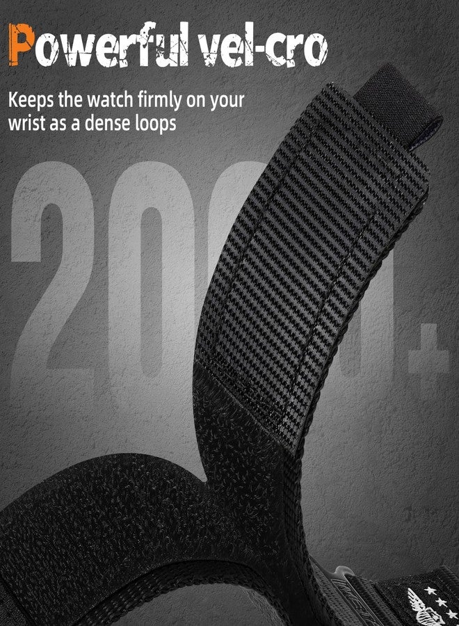 Dirrelo 22mm Watch Band Compatible with Garmin Venu 3 Watch Bands/Vivoactive 4/ Venu 2, Nylon Soft Sport Hook&Loop Clasp Wristband Strap Accessories for Forerunner 265/255/255 Music Watch Men Women - Image 2