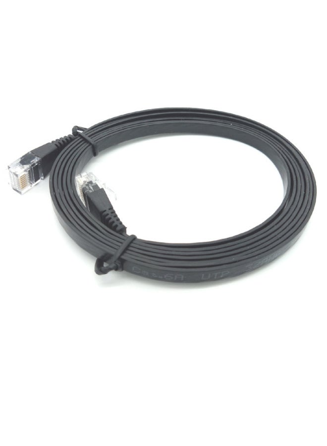 Home Network Line Spot CAT6 Gigabit Flat Network Line Router Set-top Box Finished Line 32AWG Network Line 3 Meters-Color:Black-Line Length:0.5 M  - Image 5