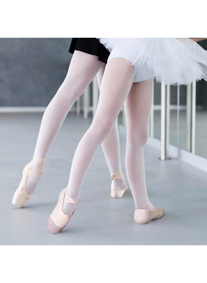 Girls Ballet Shoes Practice Ballet Shoes Dance Shoes Canvas Split Sole Ballet Shoes for Ladies Children Toddlers Leather Head Light Pink, 38 EU - Image 5