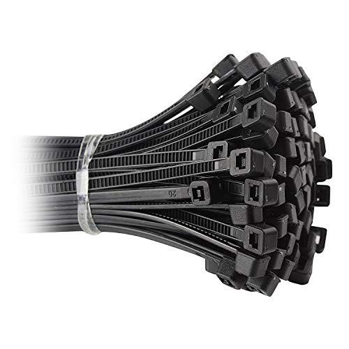 SCHOFIC Cable Zip Ties Heavy Duty 158 MM [Size 6.0 INCH], Ultra Strong Plastic [Polyamide] Wire Ties with 49 Pounds Tensile Strength, Nylon Tie Wraps with 4.8 MM Width (25, BLACK) - Image 4