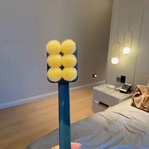 UNIQUE CART® Shower Brush, Bath Scrubber, Back Brushes with Comfy Bristles & Long Handle for Gentle Exfoliation Body Cleaning Improve Skin's Health Wet or Dry Brushing (Blue) - Image 4
