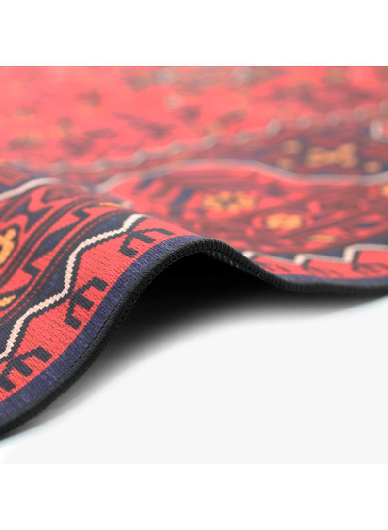 Alkaffary Carpet Bashayer easy-care, stain-resistant and long-lasting, perfect for modern and practical homes, Red - Image 5