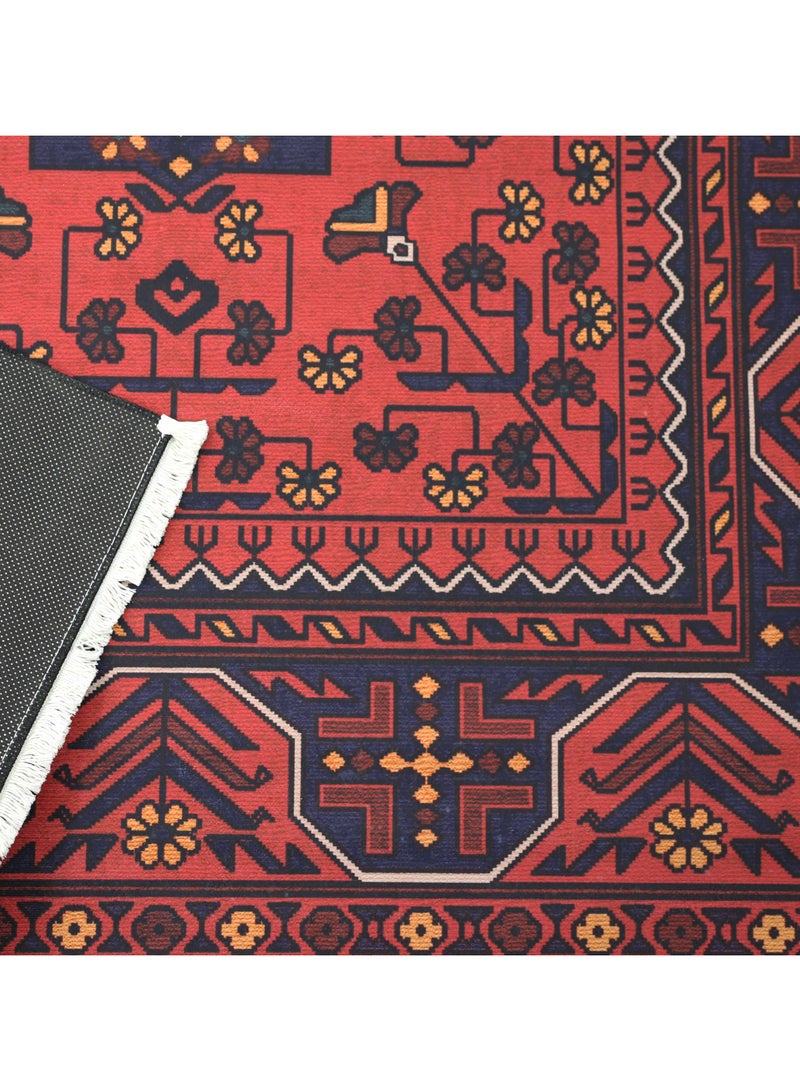 Alkaffary Carpet Bashayer easy-care, stain-resistant and long-lasting, perfect for modern and practical homes, Red - Image 3