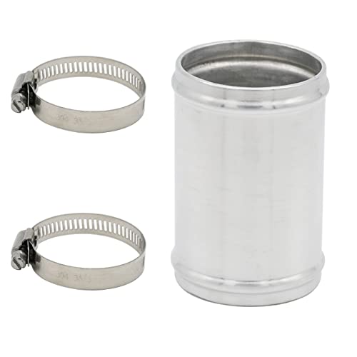 KRD PERFORMANCE 57mm225 OD Length 3 76mm Straight 225 Inch 6061 Aluminum Alloy Hose Joiner Tube Intercooler Pipe Connector High Class Glossy Polished Treatment Air Intake Tube with Bead Roll - Image 1
