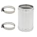 KRD PERFORMANCE 57mm225 OD Length 3 76mm Straight 225 Inch 6061 Aluminum Alloy Hose Joiner Tube Intercooler Pipe Connector High Class Glossy Polished Treatment Air Intake Tube with Bead Roll - Image 2