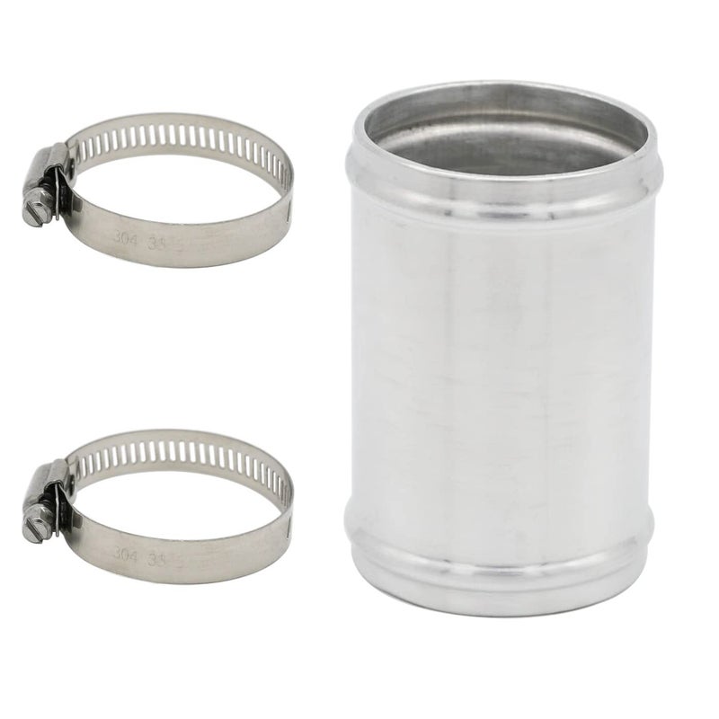 KRD PERFORMANCE 57mm225 OD Length 3 76mm Straight 225 Inch 6061 Aluminum Alloy Hose Joiner Tube Intercooler Pipe Connector High Class Glossy Polished Treatment Air Intake Tube with Bead Roll - Image 3