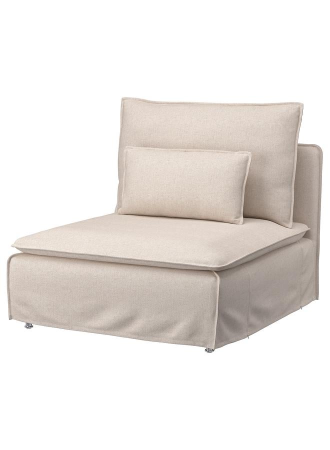 زبون غطاء لقسم مقعد واحد، لون جرانسيل الطبيعي - Image 1