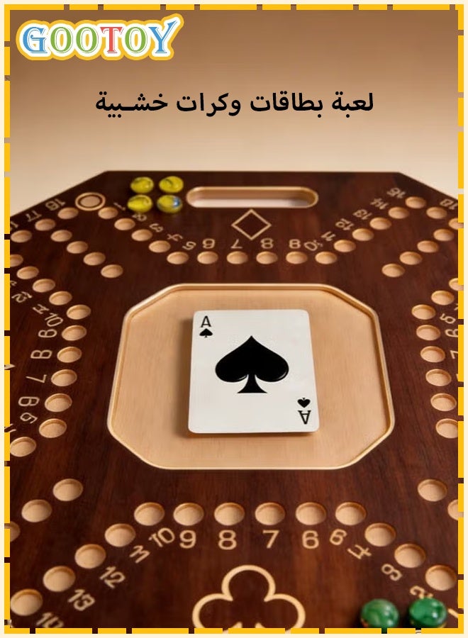 GOOTOY Strong wooden jackaroo game for strategic planning, 40 x 40 cm - Image 1