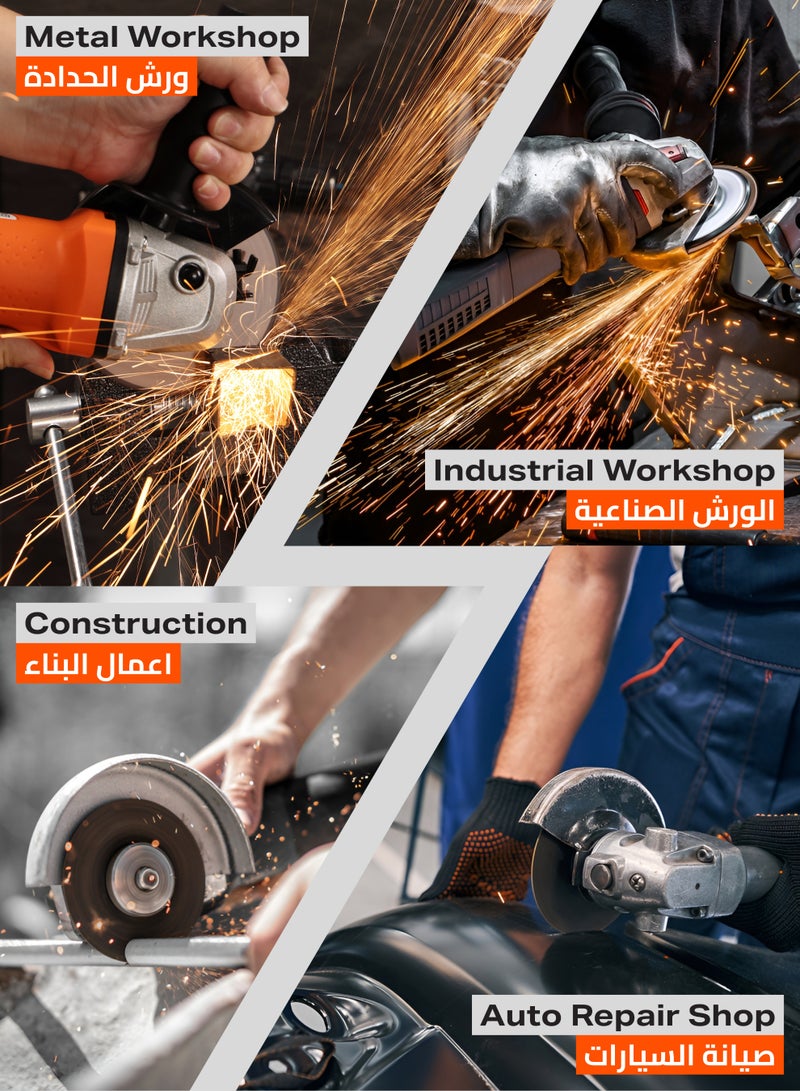 LAWAZIM Pro7 Cutting Disc for Stainless Steel - 5 Piece 4.5inch (115x1.2mm) - Thin Cut Off Cutting Wheel Set with 7/8" Arbor -for Metal, Inox, Pipes, Sheet Metal, Rods, Profiles, and Precision Cutting - Image 3