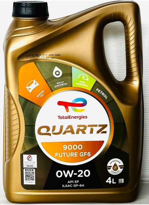 0W20 Fully Synthetic Engine Oil Total Quartz 9000 Future GF-6A 4Ltr