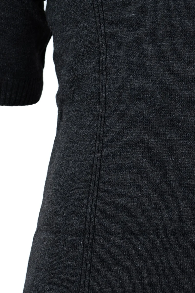اوبلاند Men's Winter Wool Thermal Undershirt Short Sleeve Thick Classic Wool Knitted Solid Color Keeps Warm