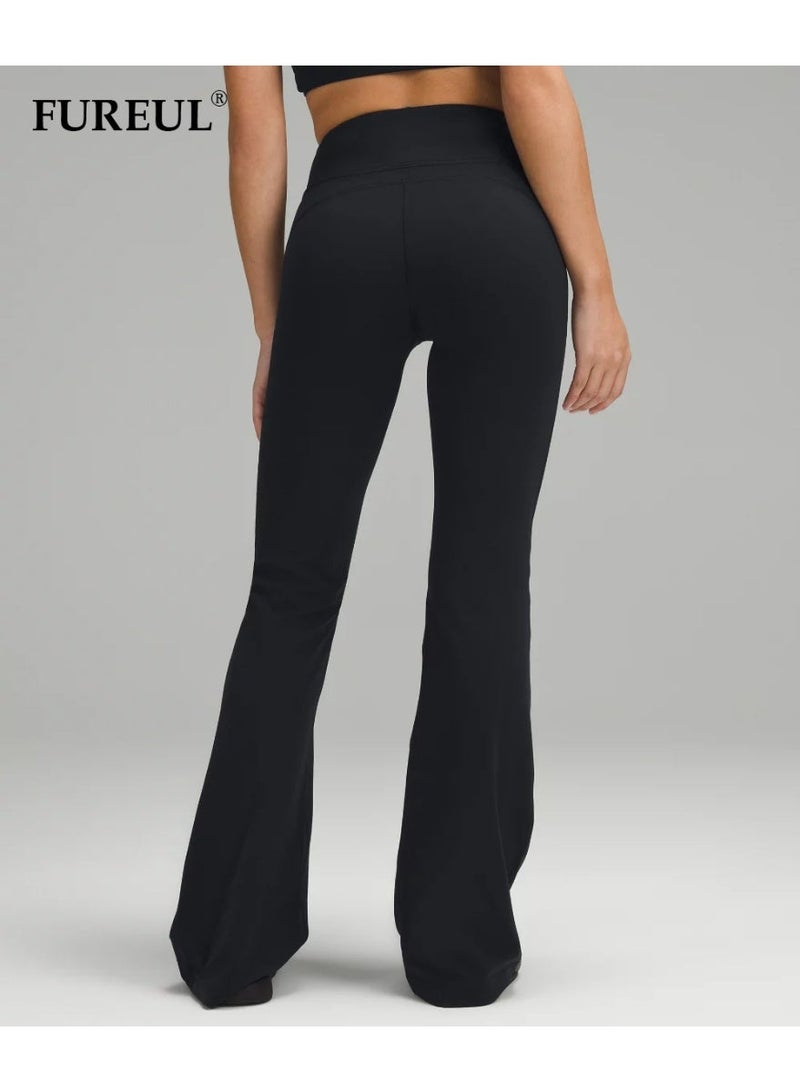 FUREUL High Waist Flared Yoga Pants for Women, Soft Stretch Bootcut Workout Leggings, Tummy Control Slim Fit Sports Pants for Gym Daily Casual Wear - Image 2